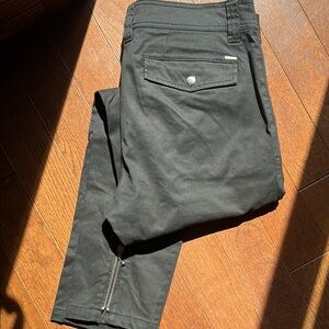 Diesel Zip Detail Black Pants